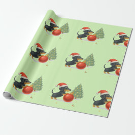 Papel De Regalo Dachshund Christmas Wrapping Paper | Dog Lover 