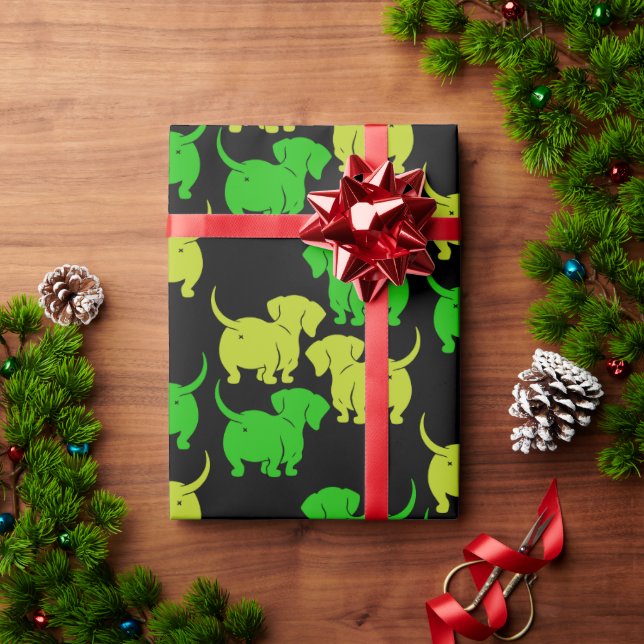 Papel De Regalo Dachshund Dog (Regalo de vacaciones)