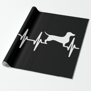 Papel De Regalo Dachshund Doxie Weenie Heartbeat Dog Mom Dad Masco