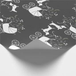 Papel De Regalo Dachshund Weiner Perro Baby Shower Sexo Neutral