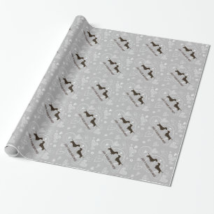 Papel De Regalo Dachshunds que casan perros lindos de la salchicha