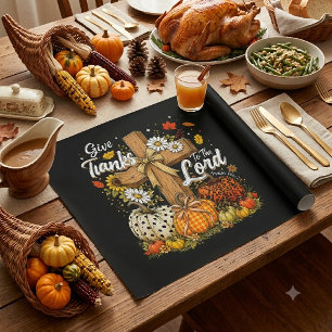 Papel De Regalo Dad gracias al Señor Otoño Temporada de otoño