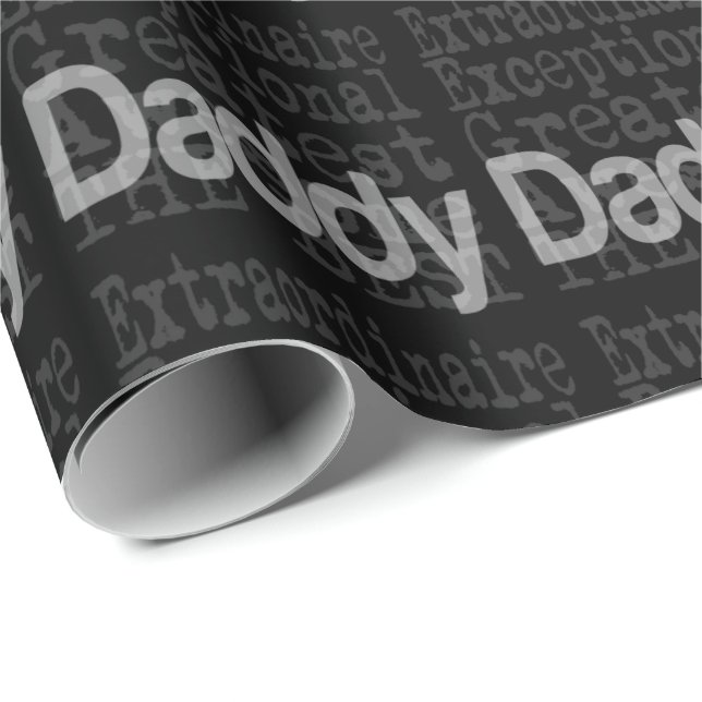 Papel De Regalo Daddy Extraordinaire (Esquina del rollo)