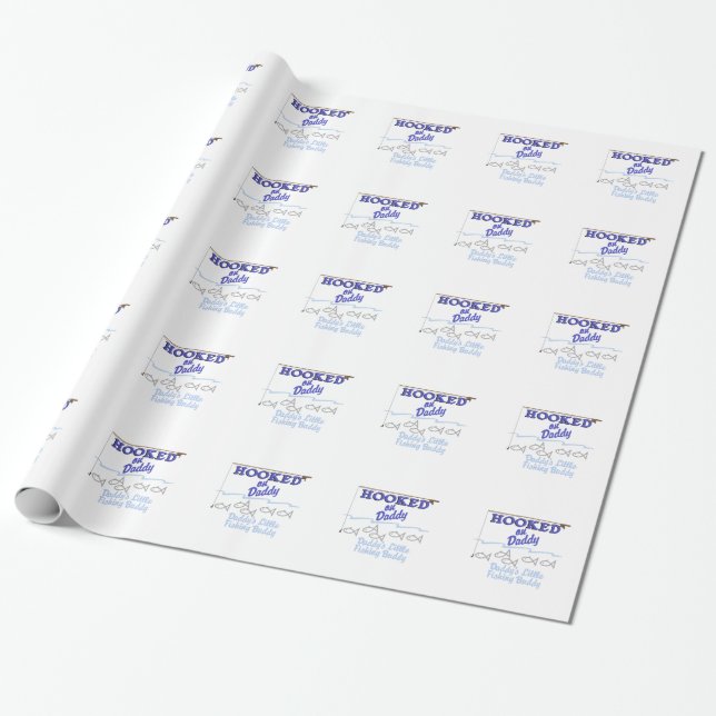 Papel De Regalo Daddys poco compinche de la pesca (Desenrollado)