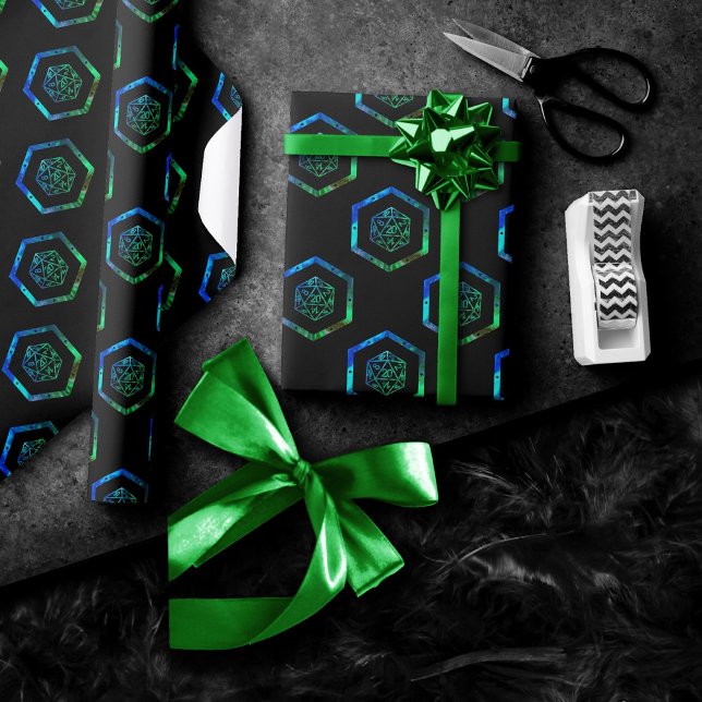 Papel De Regalo Dados de RPG | Jugador Retro de Mesa de Fantasía I (Subido por el creador)