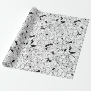 Papel De Regalo Daffodils patrón floral de primavera