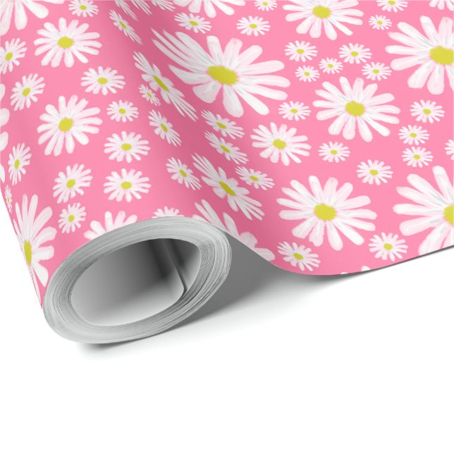 Papel De Regalo Daisies (Esquina del rollo)