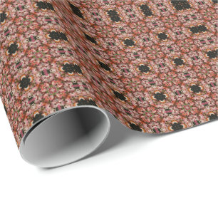 Papel De Regalo Daisies africanos rosados Kaleidoscope Floral