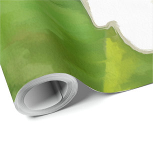 Papel De Regalo Daisies del jardín blanco brillante y brillante ar