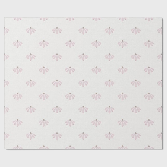 Papel De Regalo Daisies rosados (Superficie plana)