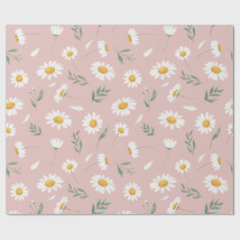 Papel De Regalo Daisy en rosa
