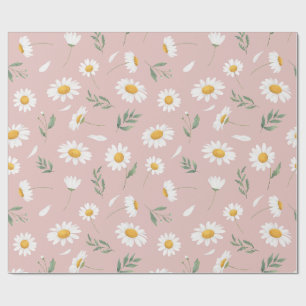 Papel De Regalo Daisy en rosa