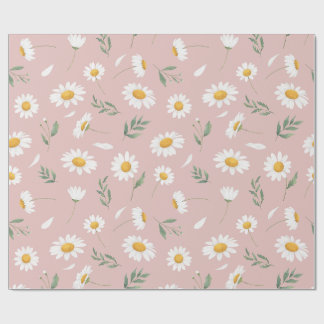 Papel De Regalo Daisy en rosa