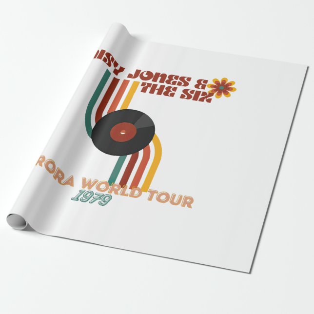 Papel De Regalo Daisy Jones The Six (Desenrollado)