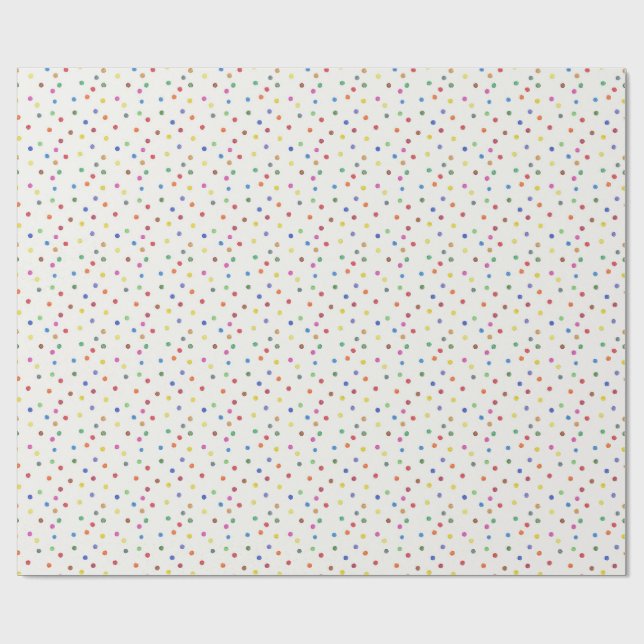 Papel De Regalo Dale la señal al Cumpleaños de Confeti (Superficie plana)