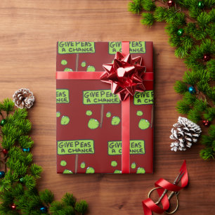 Papel De Regalo Dale una oportunidad a los guisantes