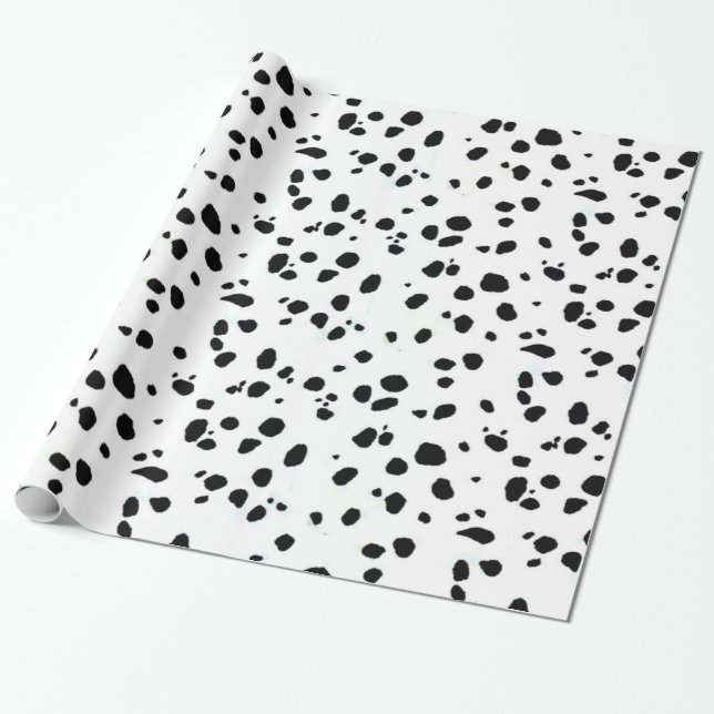 Papel De Regalo DALMATIAN del estampado de animales (Desenrollado)