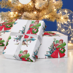 Papel De Regalo Dama de la Vintage de 1950