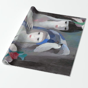 Papel De Regalo Dama y paloma, Marie Laurencin