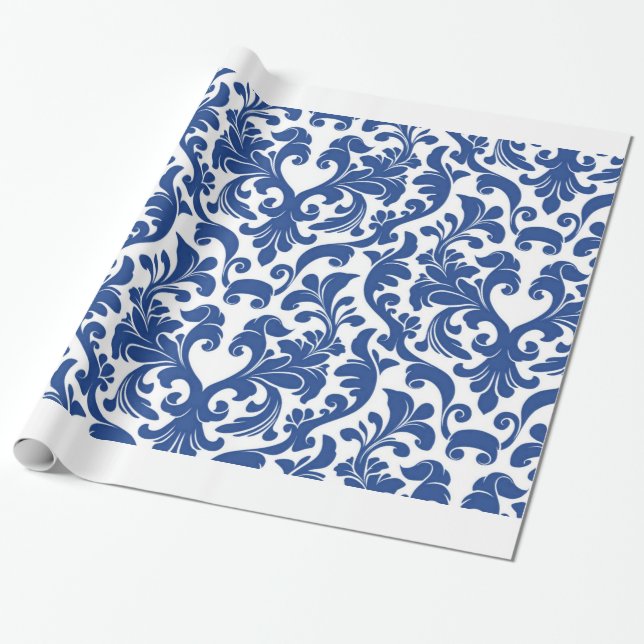 Papel De Regalo Damasco (Desenrollado)