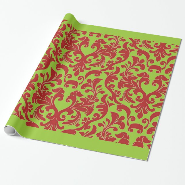 Papel De Regalo Damasco (Desenrollado)