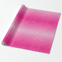 Papel De Regalo Damasco de color rosa
