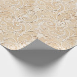 Papel De Regalo Damasco de color topo elegante<br><div class="desc">Este papel de embalaje elegante tiene un modelo del damasco de color topo.  Perfeccione para las bodas u otras ocasiones especiales.</div>