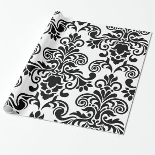 Papel De Regalo Damasco floral modelado