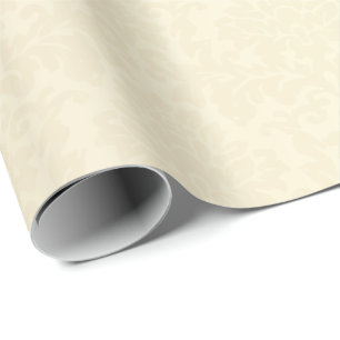 Papel De Regalo Damasco floral poner crema del tono