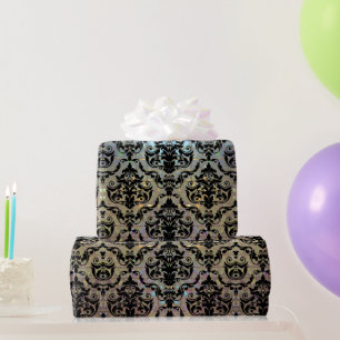 Papel De Regalo Damasco grande elegante brillante de Halleesham 15