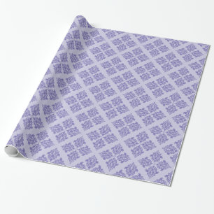 Papel De Regalo Damasco Marroquí Púrpura