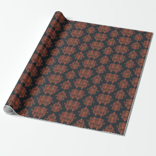 Papel De Regalo damasco oriental: patrón de cosecha mediterráneo.