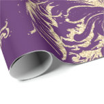 Papel De Regalo Damask Faux Gold Royal Purple Antonietta Cottage<br><div class="desc">Glam y Papel de envolvimiento de Moda para muchas ocasiones como cumpleaños,  aniversario,  boda,  fiesta nupcial,  nuevo trabajo,  nuevo hogar,  fiesta corporativo,  fiesta de jubilaciones,  recién nacido...  florenceK</div>