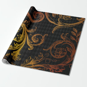 Papel De Regalo Damask Grunge Vintage