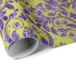 Papel De Regalo Damask Royal Purple Amethyet Violet Lime Green<br><div class="desc">Moda Floral Royal Wrapping Paper Puede ser una hermosa decoración para muchos eventos como boda,  aniversario,  cumpleaños,  graduaciones,  nuevo hogar,  empresa,  duchas de novias,  etc florenciaK diseño</div>