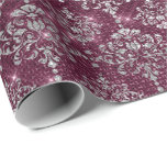 Papel De Regalo Damask Silver Royal Gray Beet Burgundy<br><div class="desc">Glam y Papel de ajuste de Moda para muchas ocasiones como cumpleaños,  aniversario,  boda,  fiesta nupcial,  nuevo trabajo,  nuevo hogar,  fiesta corporativo,  fiesta de jubilaciones,  recién nacido... </div>