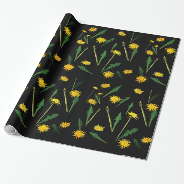 Papel De Regalo Dandelions (Desenrollado)