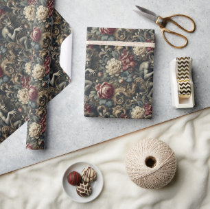 Papel De Regalo Danos de la Decadencia - Diseño floral gótico