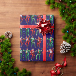 Papel De Regalo Danza de Trump | Navidades bailarines de Trump San