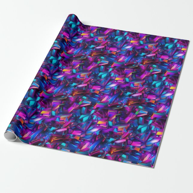 Papel De Regalo Danza Geométrica Vivid (Desenrollado)