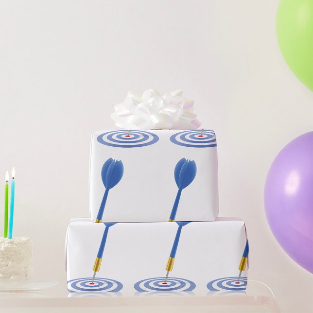 Papel De Regalo Dardo Azul Golpea en el Blanco en la Diana (Subido por el creador)