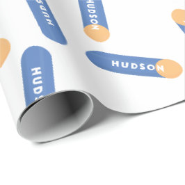 Papel De Regalo Dardo de espuma con diseño personalizado de nombre