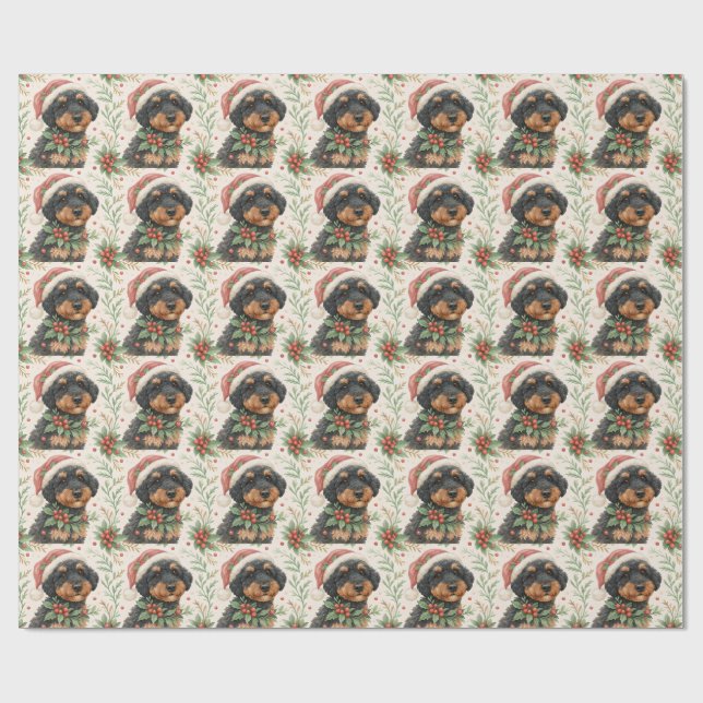 Papel De Regalo Dark Berenedoodle Wrapping Paper (Superficie plana)