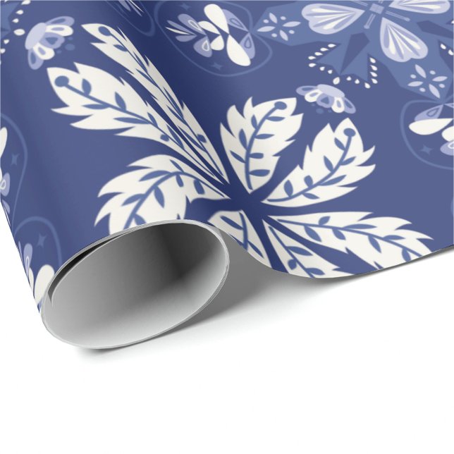 Papel De Regalo dark blue wrapping paper with a white butterfly (Subido por el creador)