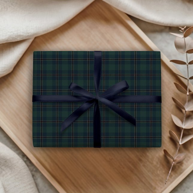 Papel De Regalo Dark Green Navy Blue Tartan Plaid Polo Equestrian (Subido por el creador)