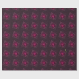 Papel De Regalo Dark Magenta Modern Geometric Layered Pattern