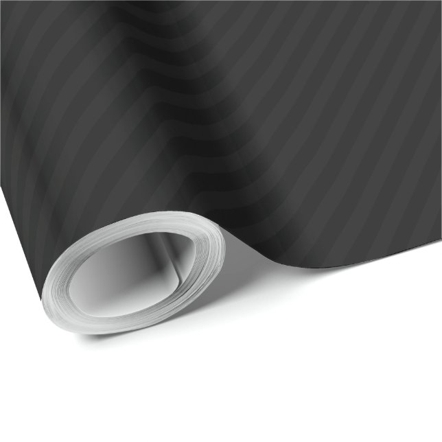 Papel De Regalo Dark Midnight Stripe (Esquina del rollo)