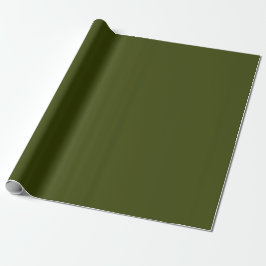 Papel De Regalo Dark Moss Green