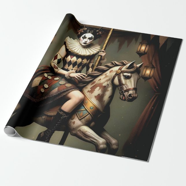 Papel De Regalo Dark Romantic Gothic Design (Desenrollado)