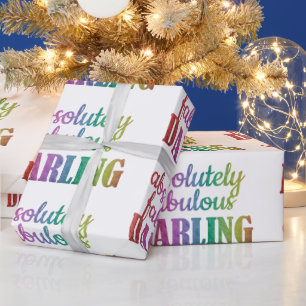 PAPEL DE REGALO DARLING ABSOLUTAMENTE FABULOSO - FABULOSO - OSCURO